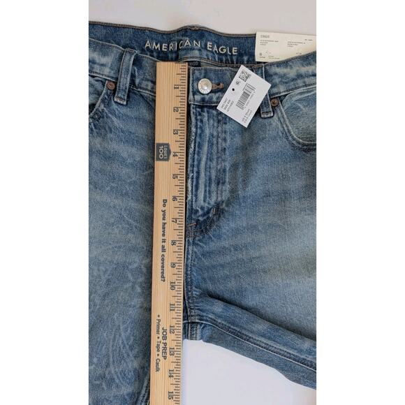 NWT American Eagle Strigid Bandana Print LowRise Ex-Boyfriend Jeans Size 8 Short - Picture 4 of 10